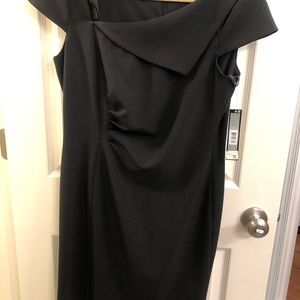 NWT black tahari by Levine dress 12. Fully lined nice details